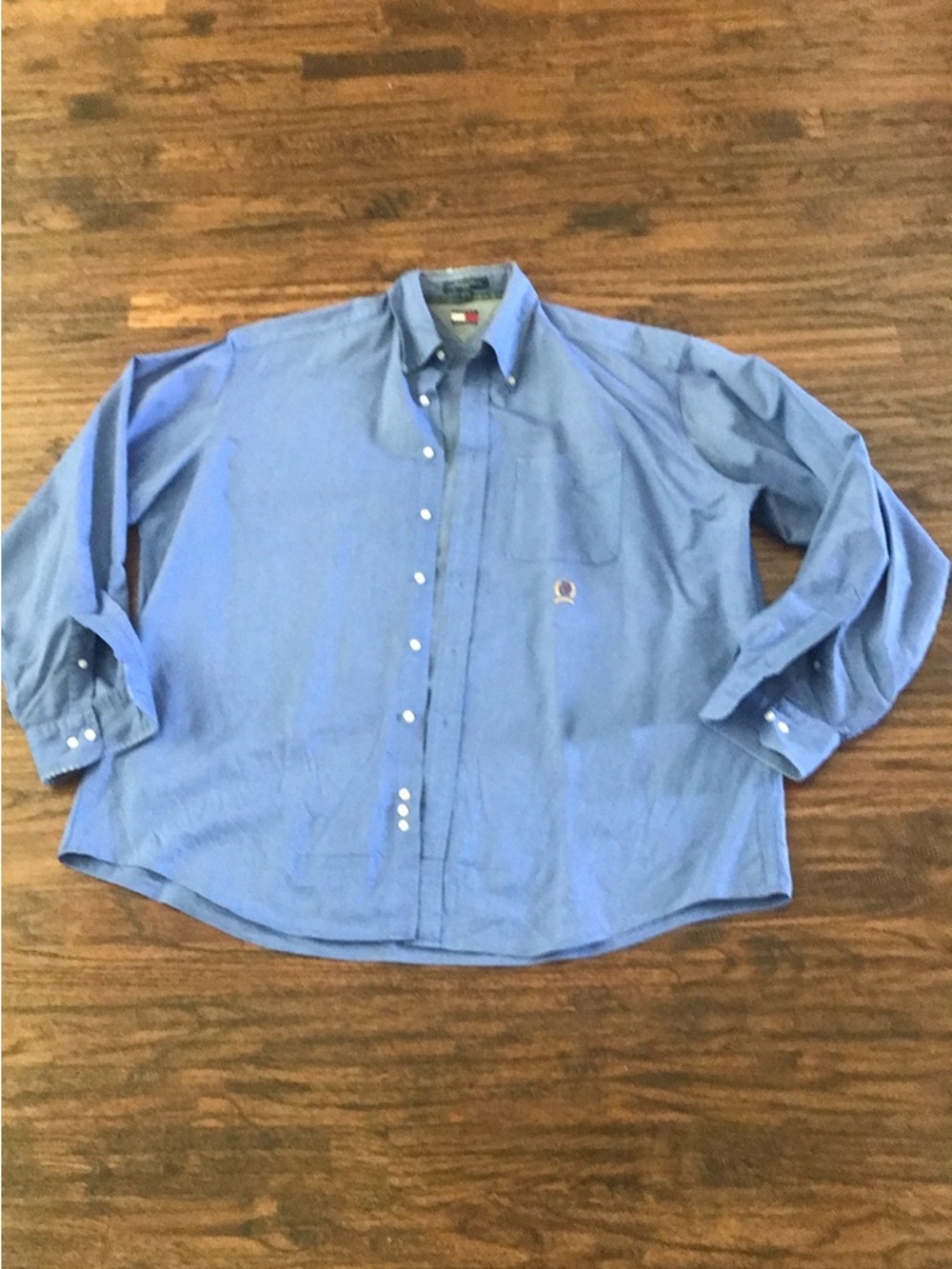 Tommy Hilfiger Men's Light Blue Button-Down Shirt